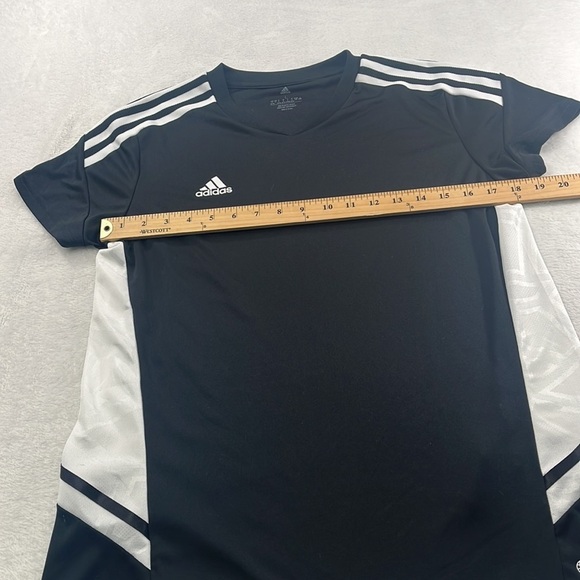 Adidas 16/18 Youth Black White Athletic Shirt - Picture 3 of 8